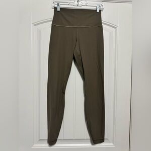 Lululemon Align™ Ribbed High-Rise Pant 28" in Army Green